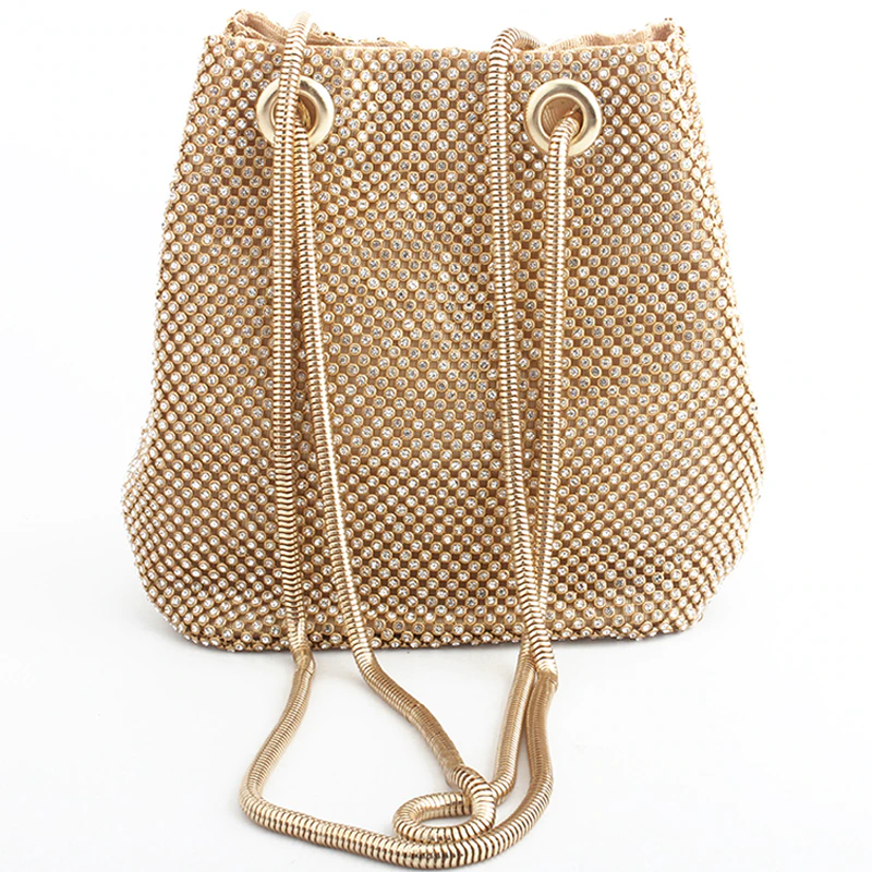 Valentina | Bolso Bucket Glam Crystal