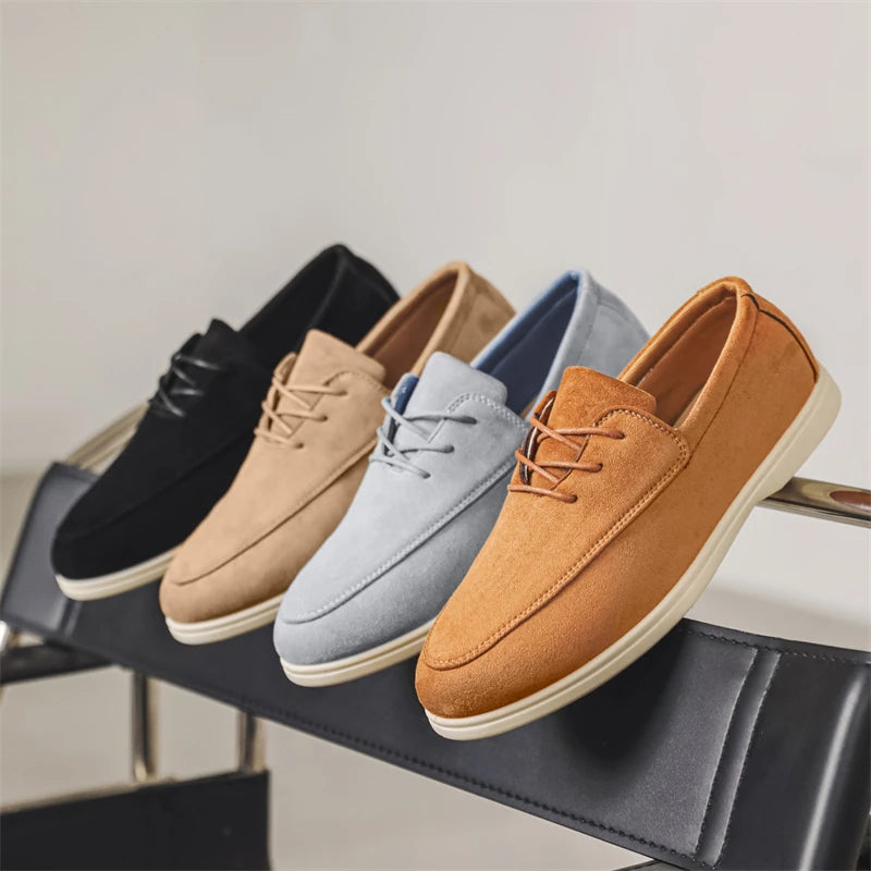Fernando | Mocasín de ante con cordones
