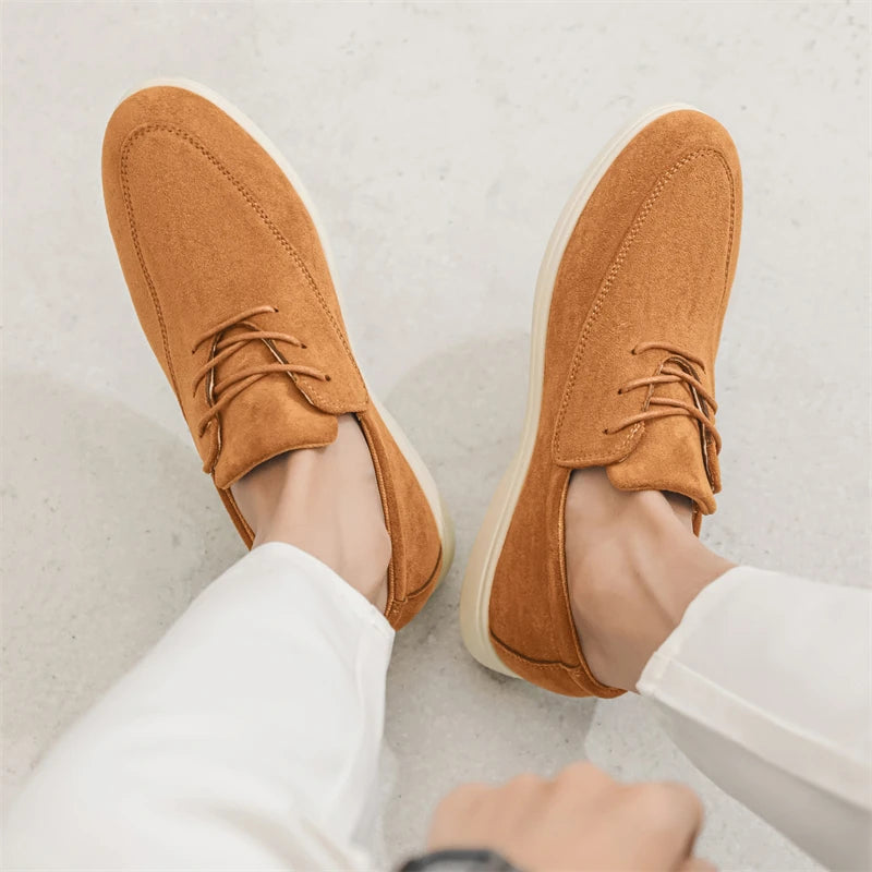 Fernando | Mocasín de ante con cordones