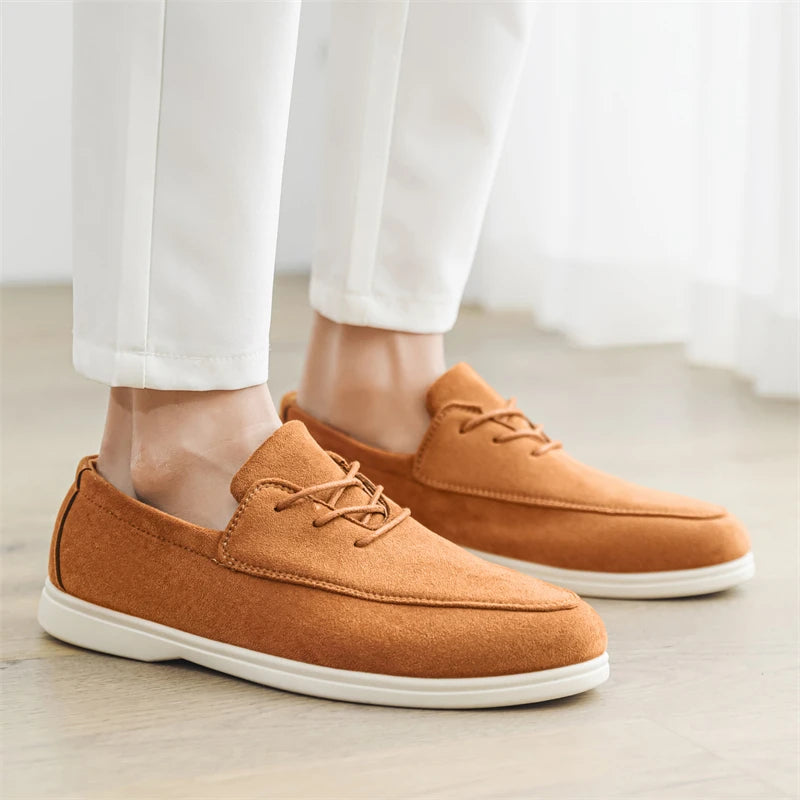 Fernando | Mocasín de ante con cordones