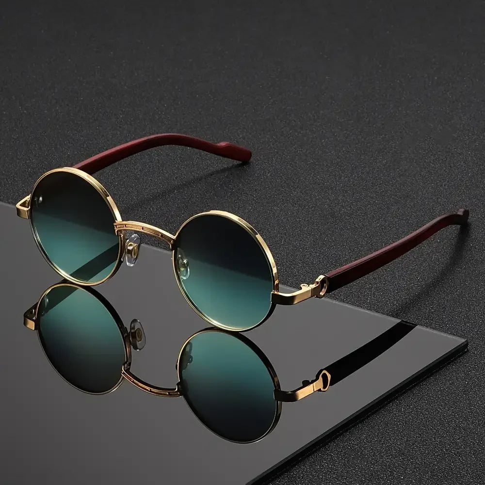Luis | Gafas de sol redondas con montura metálica