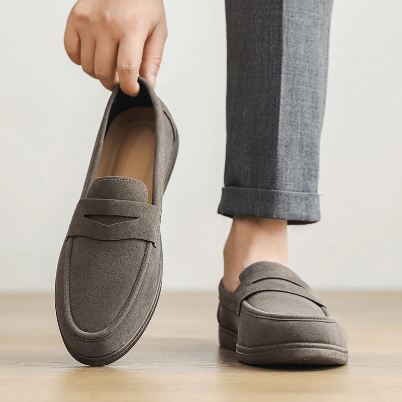 Alberto | Mocasín de ante