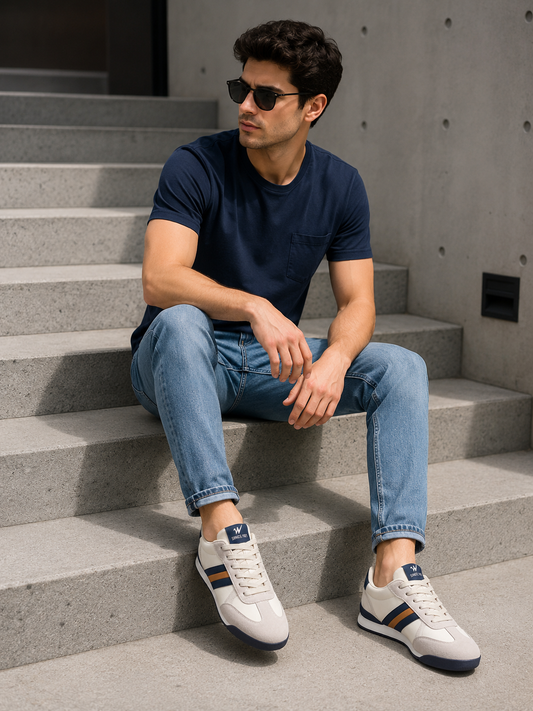 Tomás | Zapatillas de cuero retro