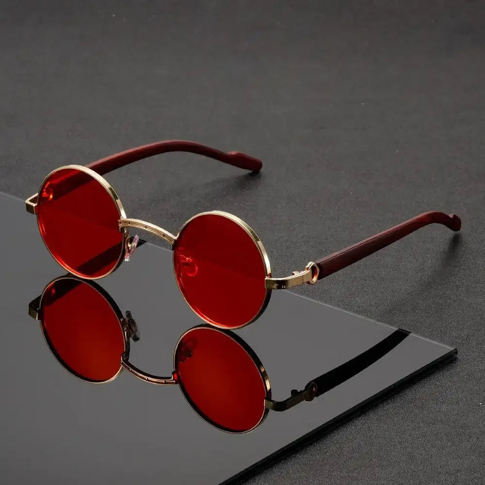 Luis | Gafas de sol redondas con montura metálica