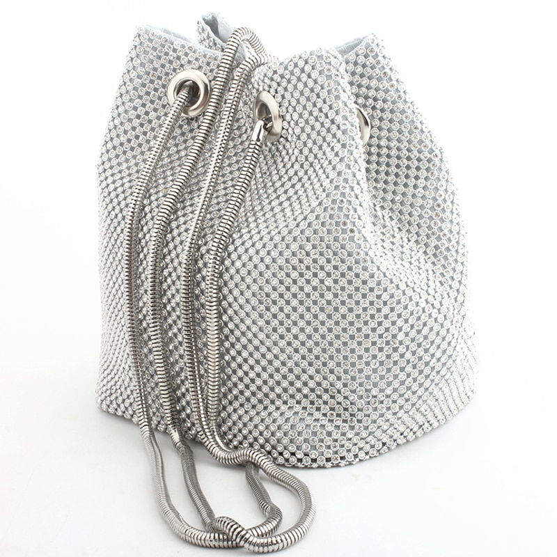 Valentina | Bolso Bucket Glam Crystal
