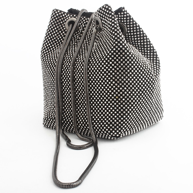 Valentina | Bolso Bucket Glam Crystal