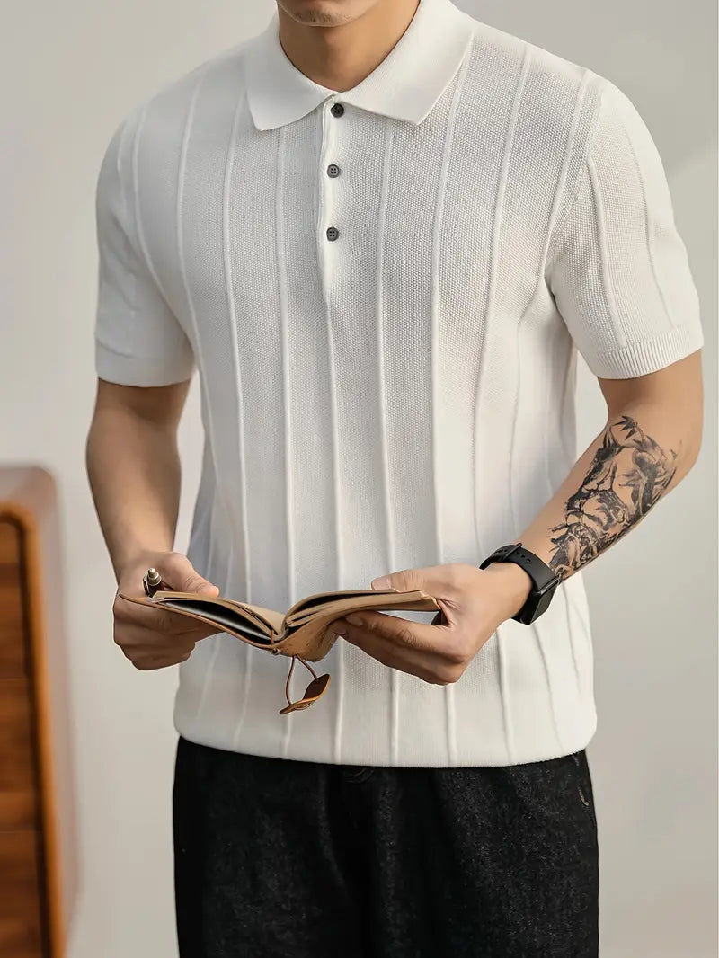 Leo | Polo de punto texturizado