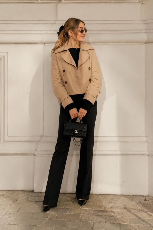 Rebeca | Trench Cropped Elegance