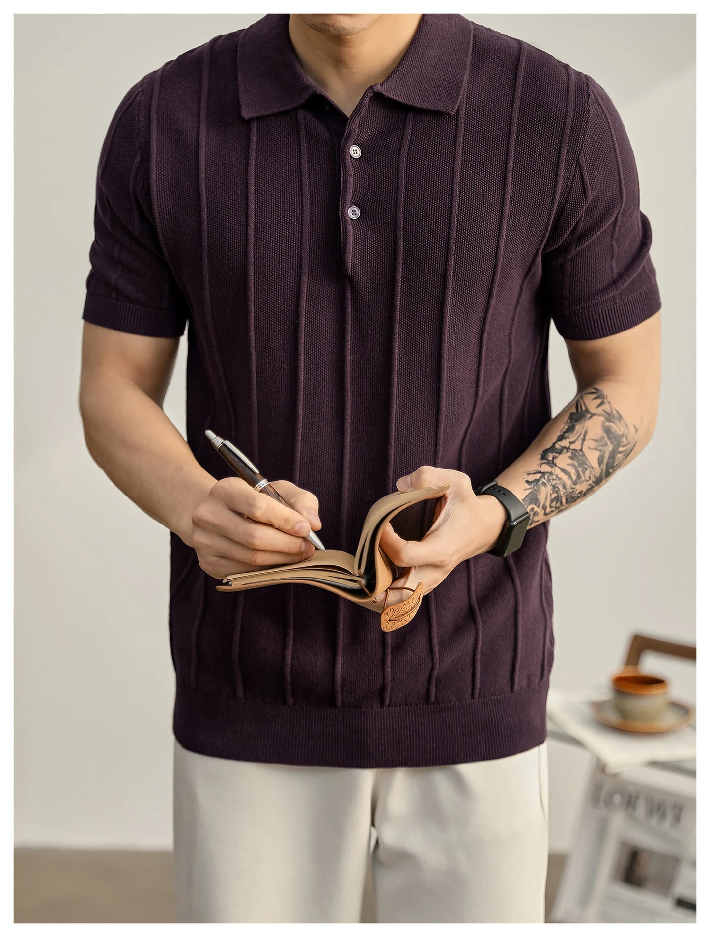 Leo | Polo de punto texturizado