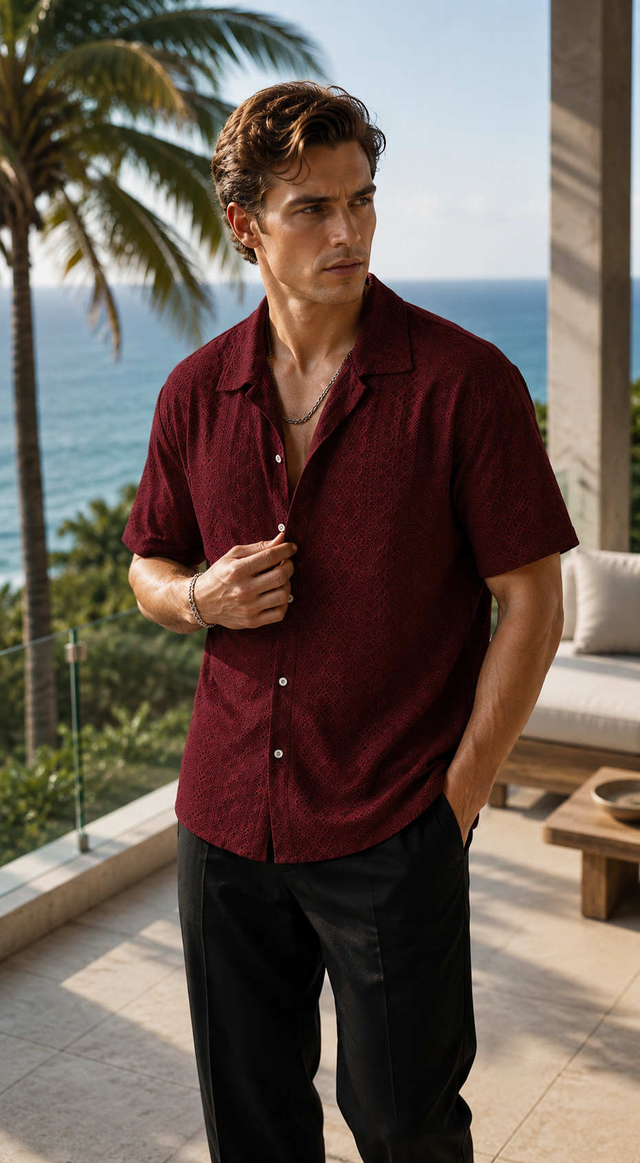 Abraham | Camisa de manga corta con aberturas y botones