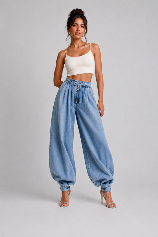 Alejandra | Pantalones vaqueros globo