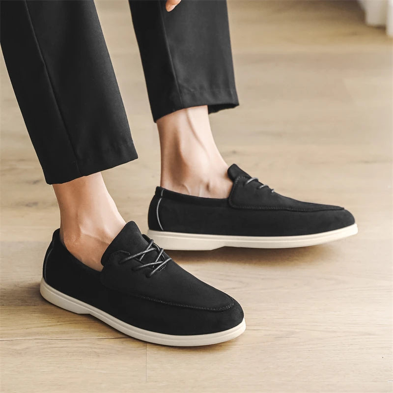 Fernando | Mocasín de ante con cordones