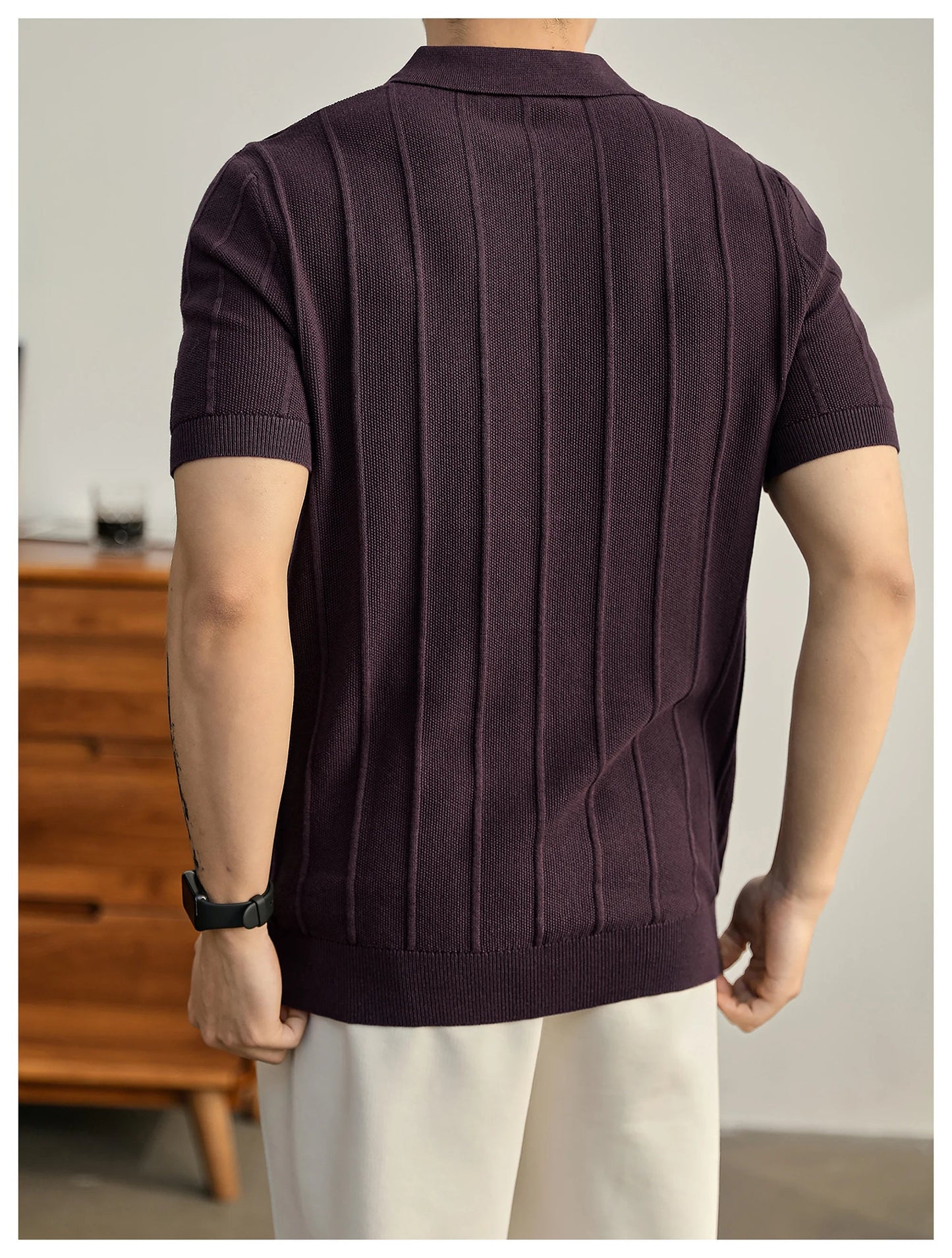 Leo | Polo de punto texturizado