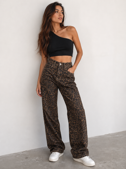 Valentina | Vaqueros de leopardo
