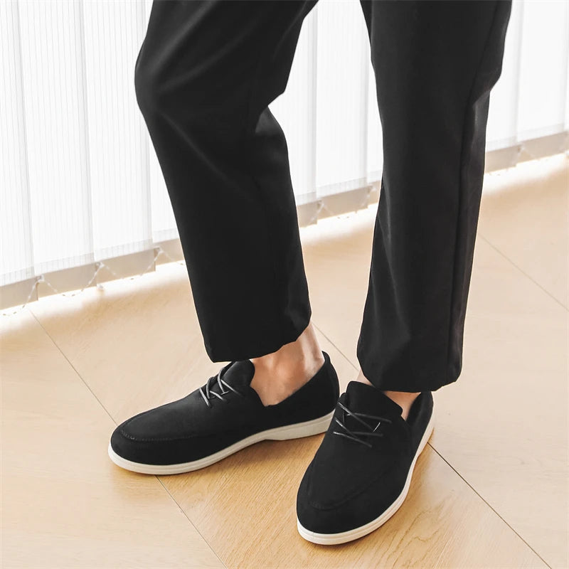 Fernando | Mocasín de ante con cordones