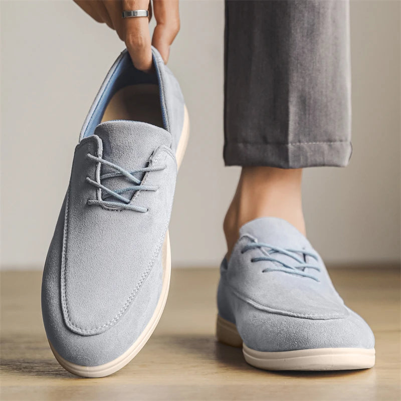 Fernando | Mocasín de ante con cordones