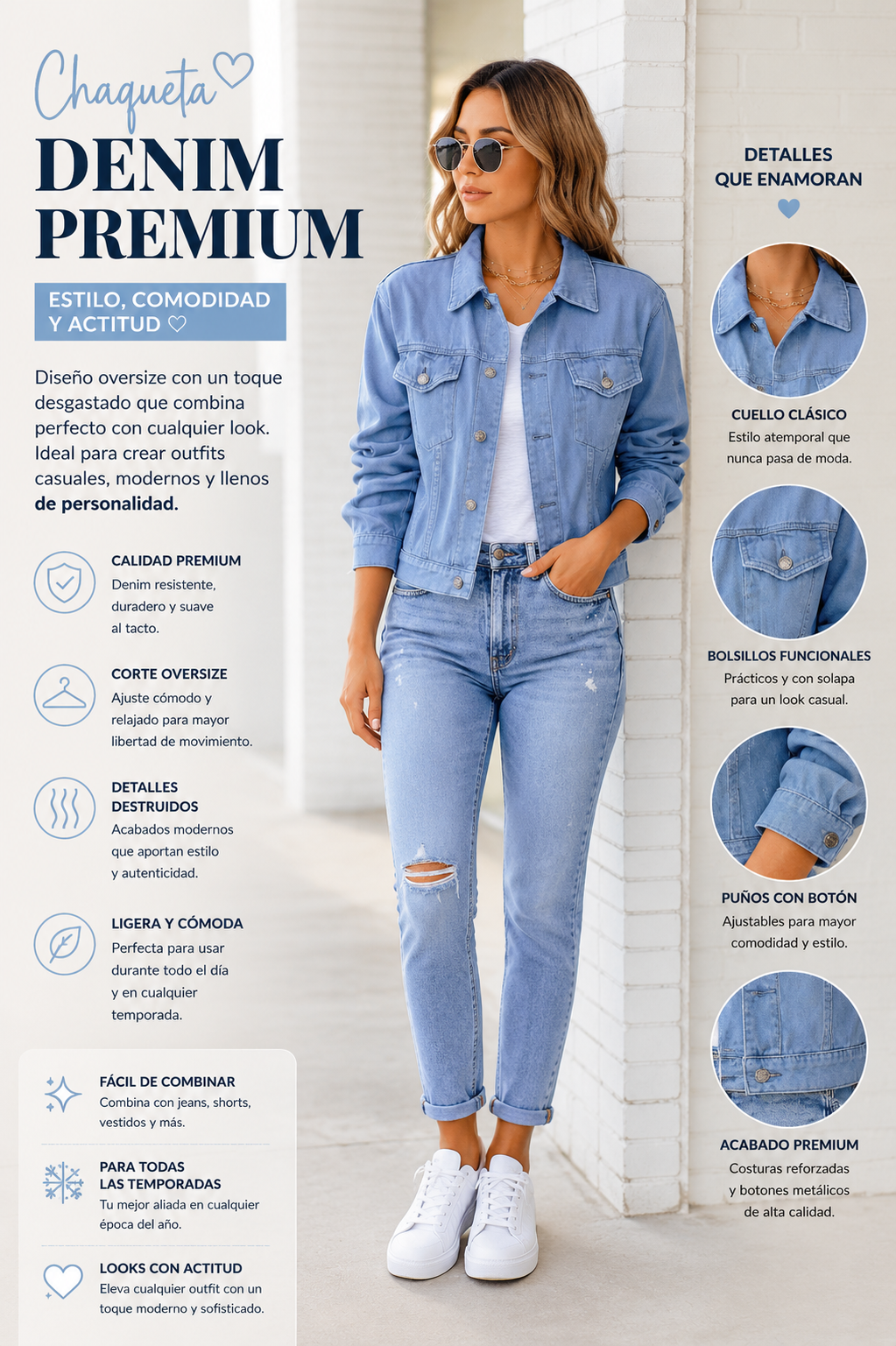 Charlotte | Chaqueta vaquera corta