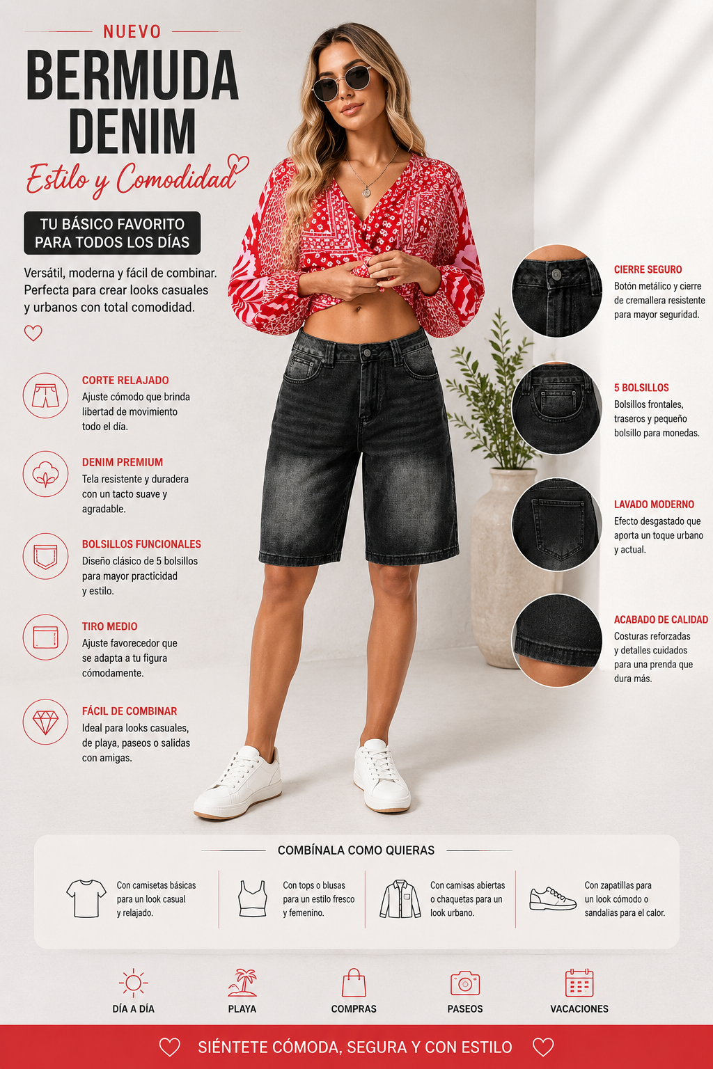 Ada | Bermudas vaqueras
