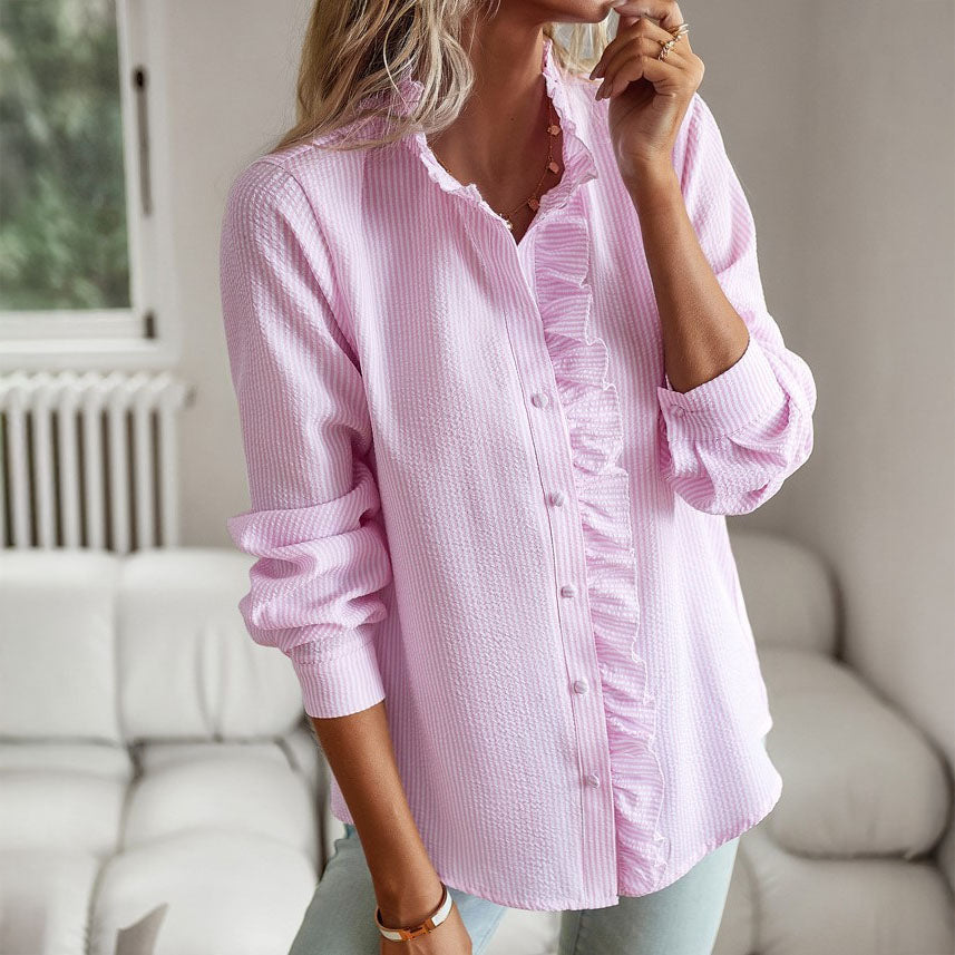 Olivia | Blusa de algodón con volantes
