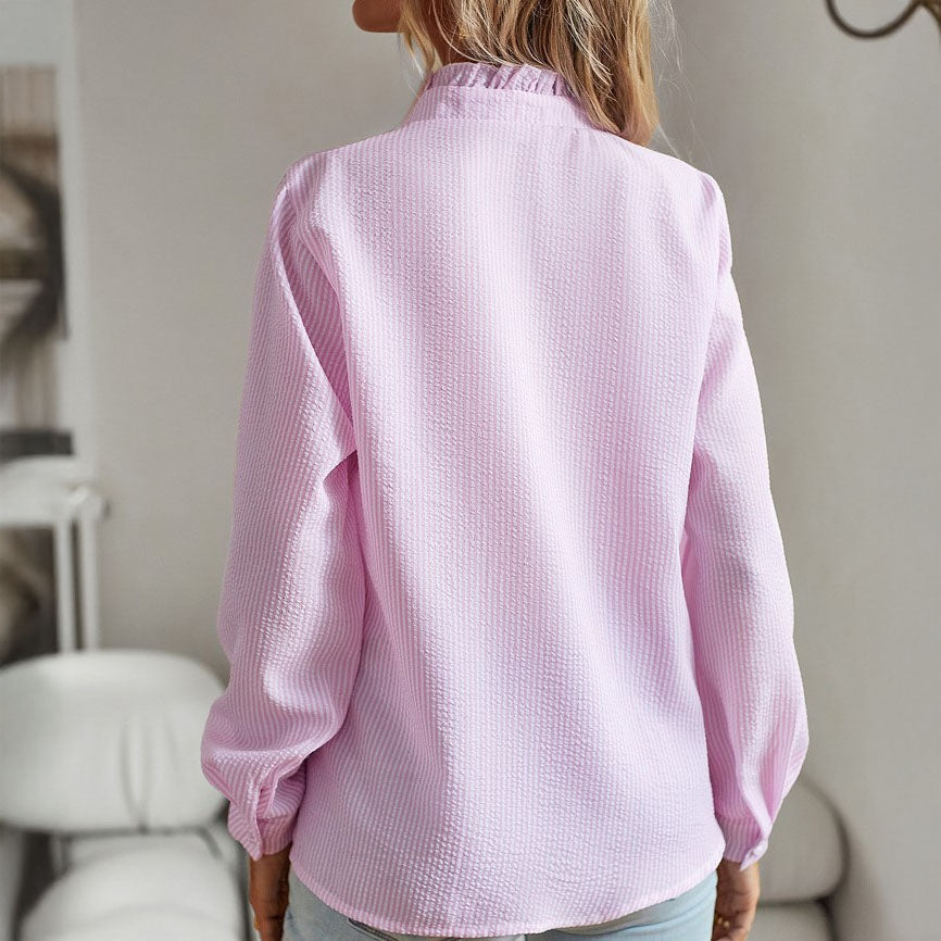 Olivia | Blusa de algodón con volantes