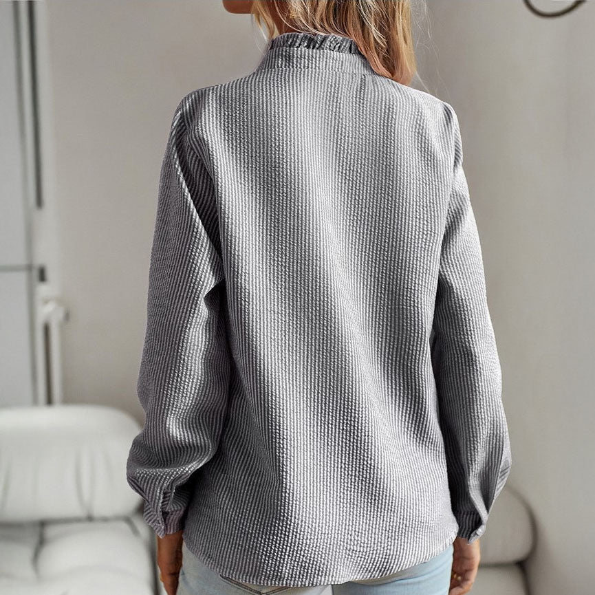 Olivia | Blusa de algodón con volantes