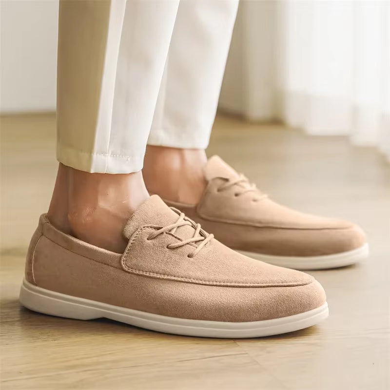 Fernando | Mocasín de ante con cordones