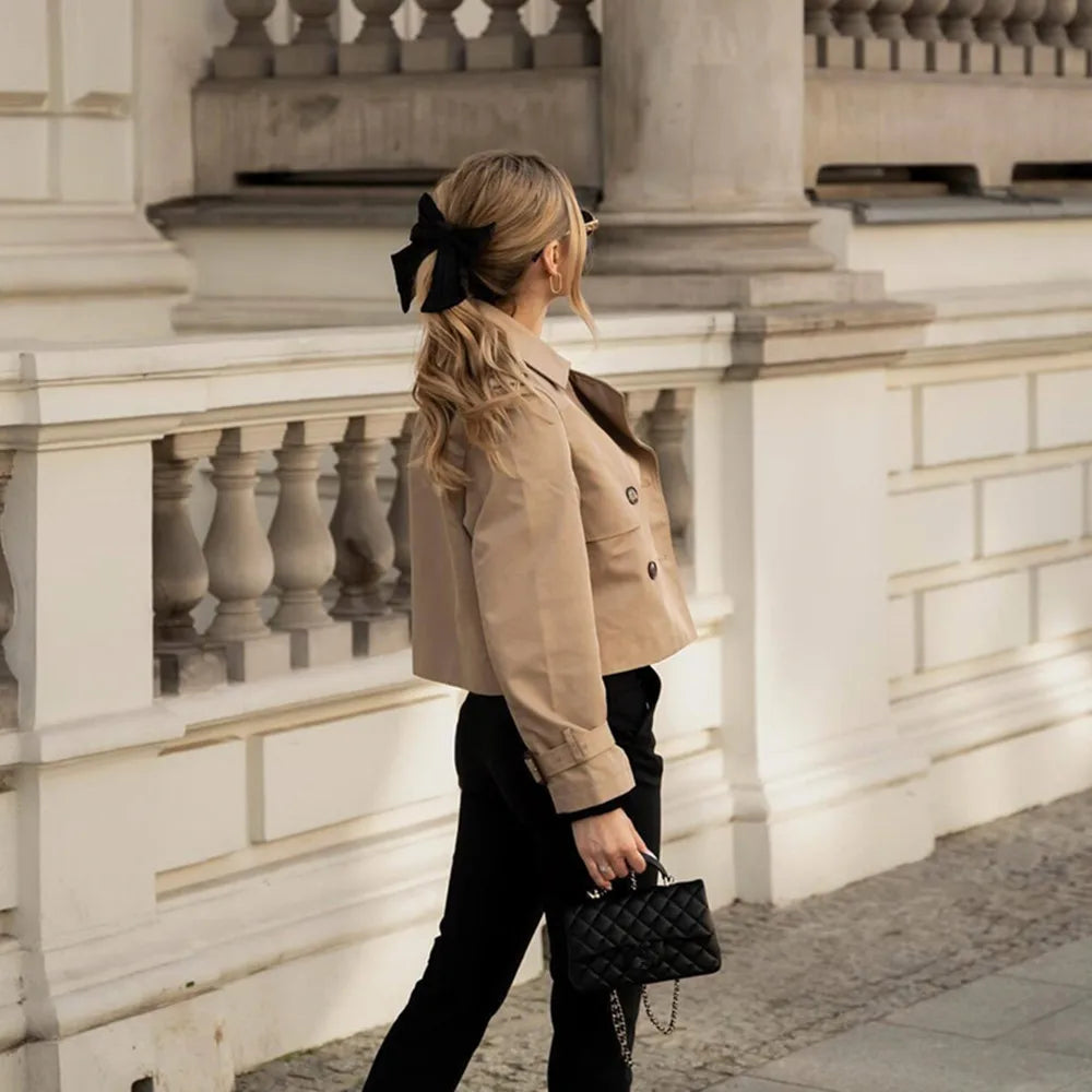 Rebeca | Trench Cropped Elegance