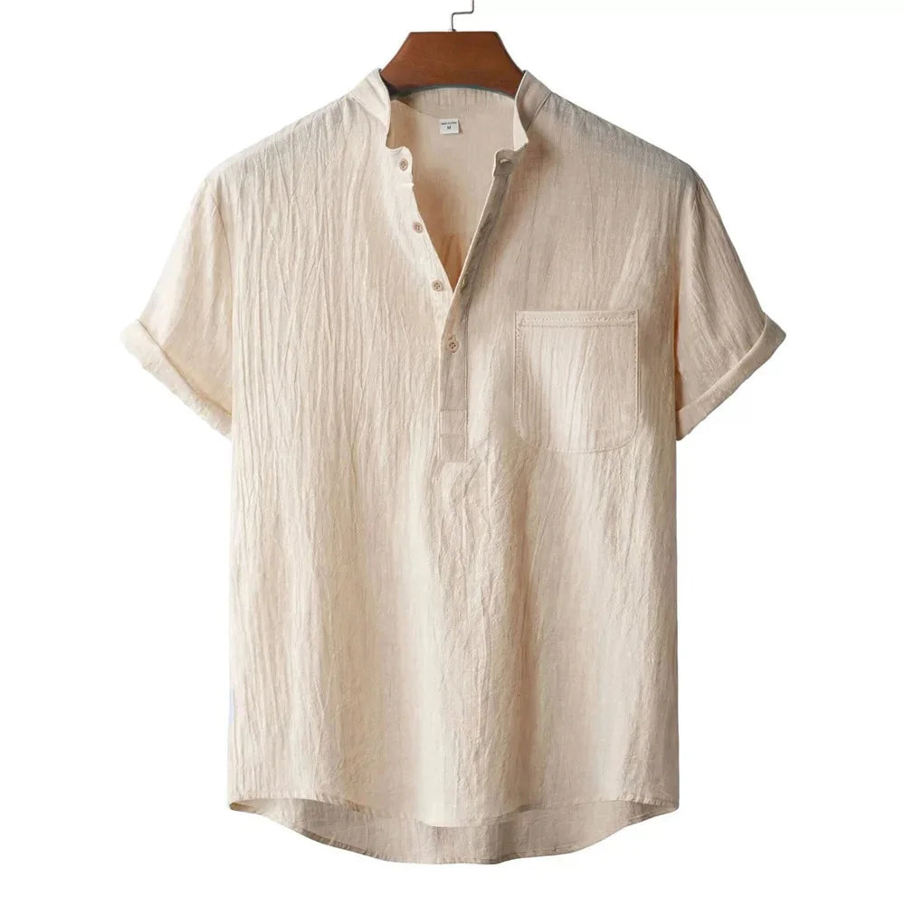 Rubén | Camiseta henley de lino
