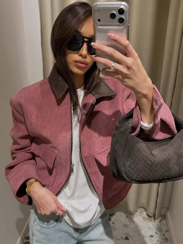 Vera | Chaqueta Vintage Corduroy Chic