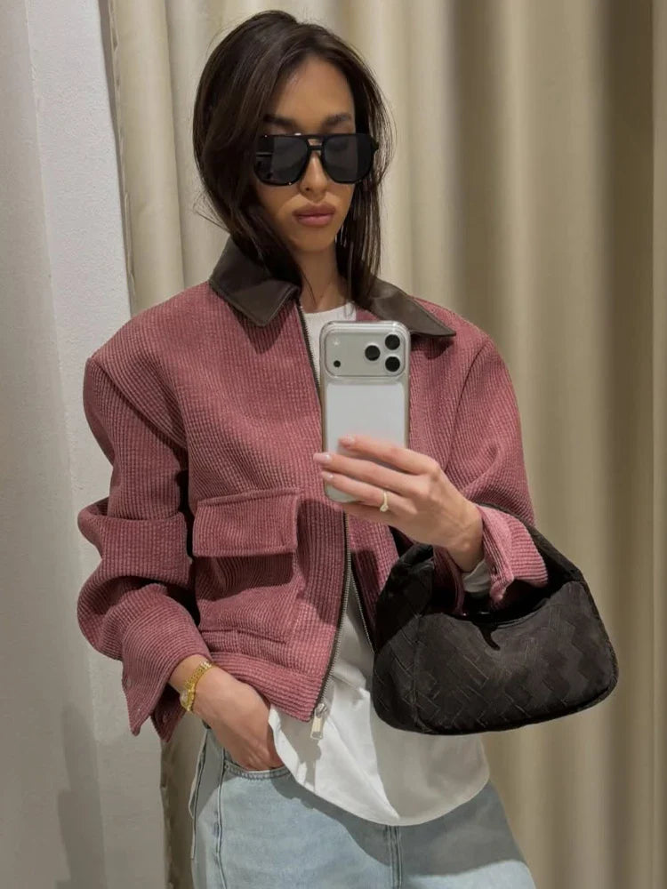 Vera | Chaqueta Vintage Corduroy Chic