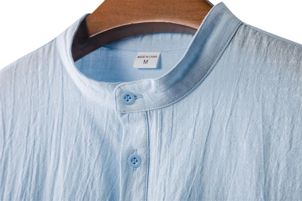 Rubén | Camiseta henley de lino