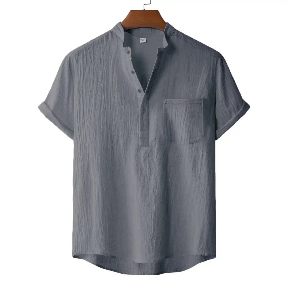 Rubén | Camiseta henley de lino