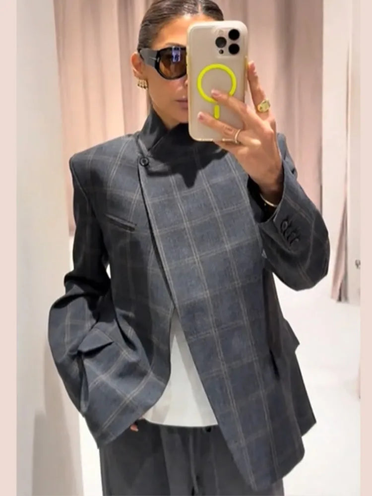 Adriana | Blazer Élite Cuadros Urban