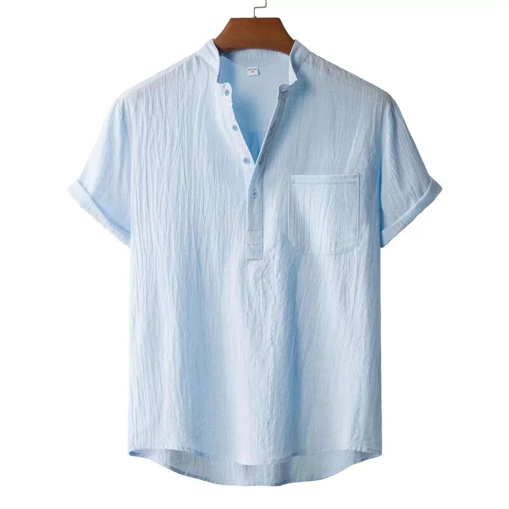 Rubén | Camiseta henley de lino
