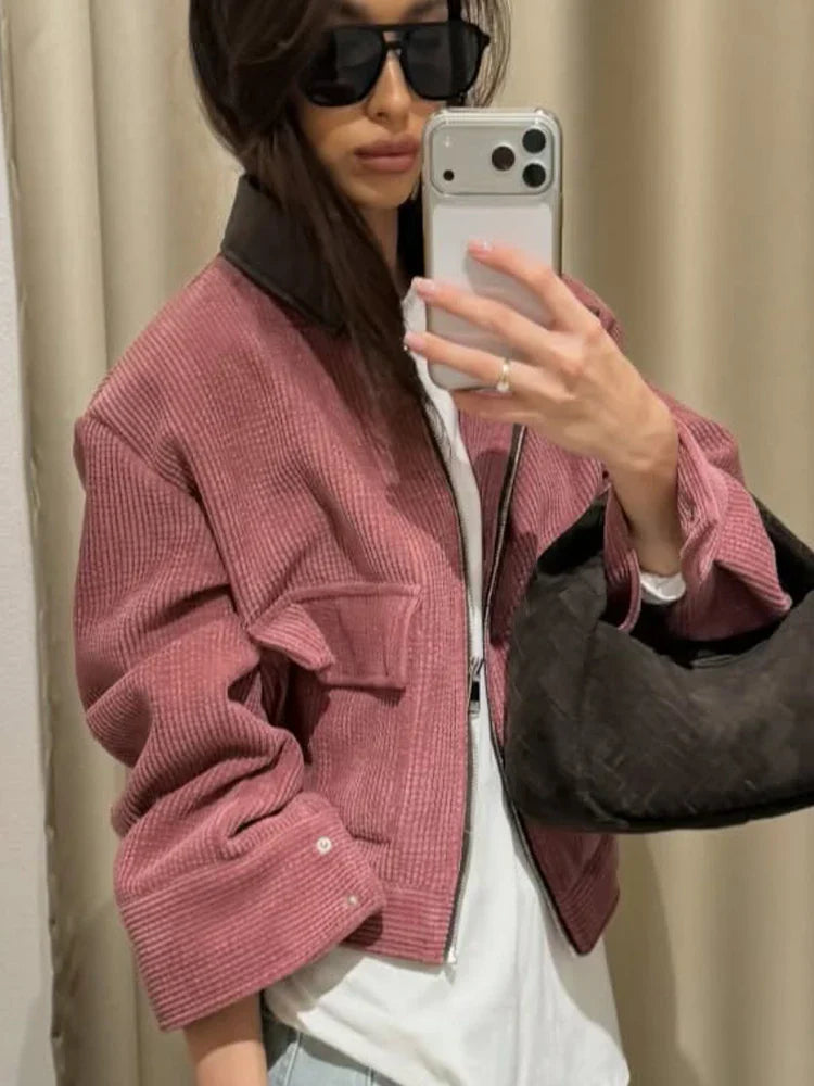 Vera | Chaqueta Vintage Corduroy Chic