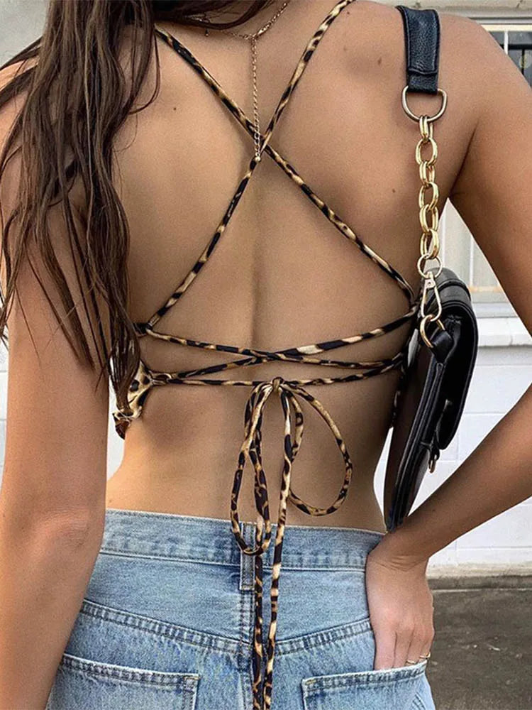 Gema | Top con estampado de leopardo