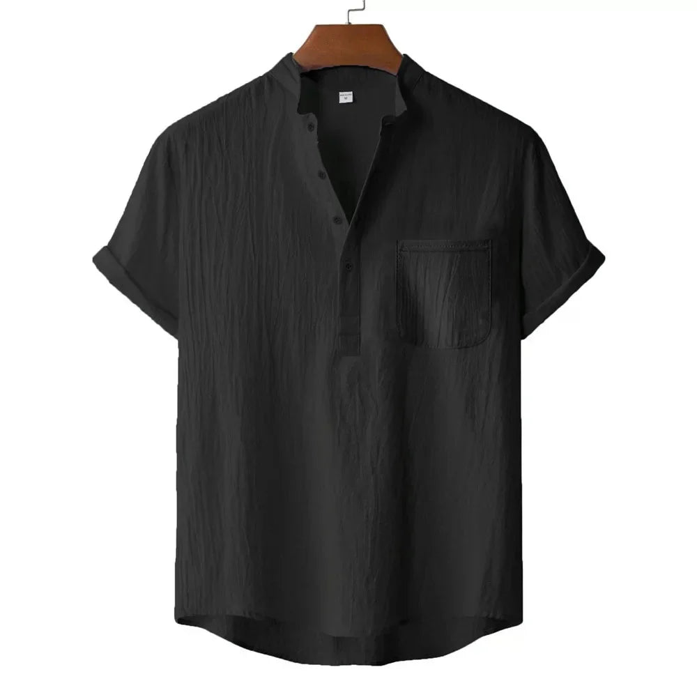 Rubén | Camiseta henley de lino