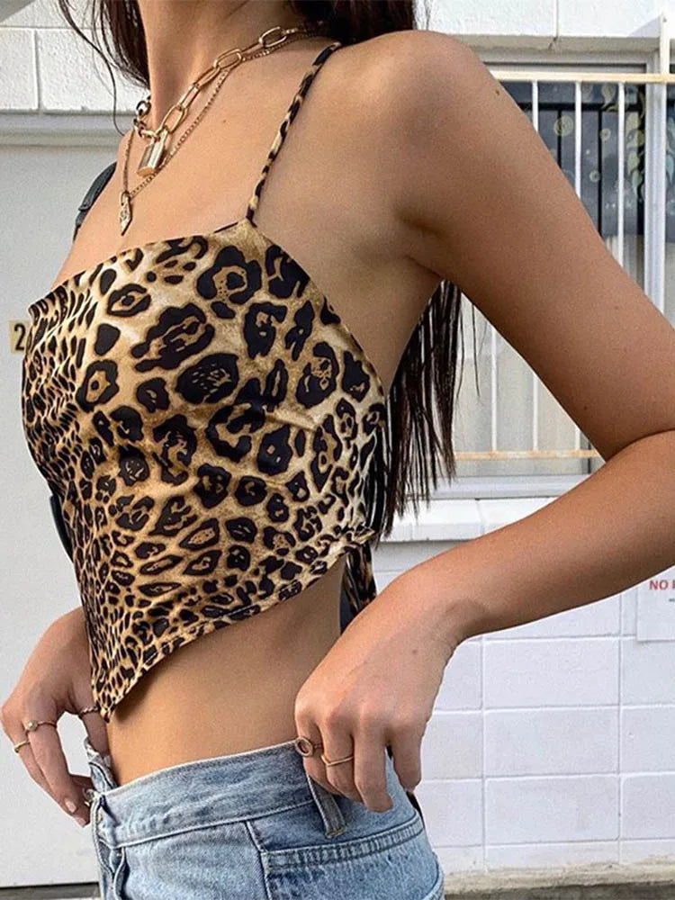 Gema | Top con estampado de leopardo