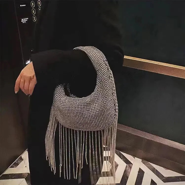 María | Bolso Crystal Fringe Luxe