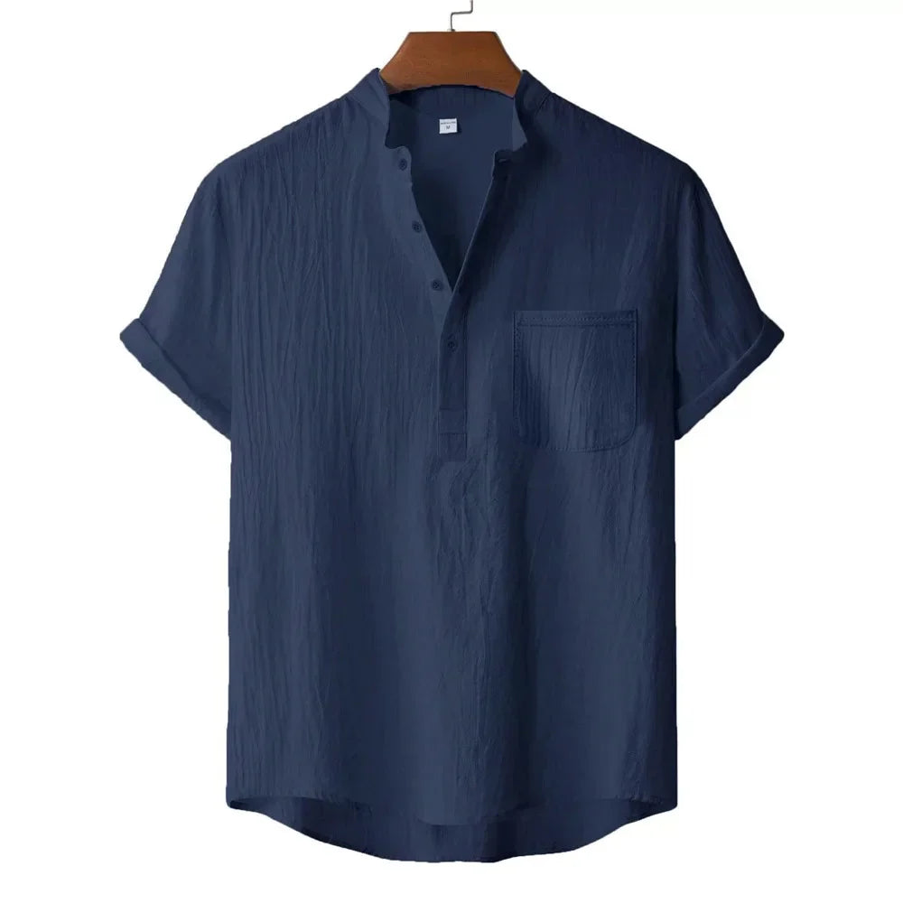 Rubén | Camiseta henley de lino