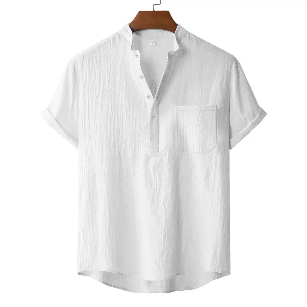 Rubén | Camiseta henley de lino