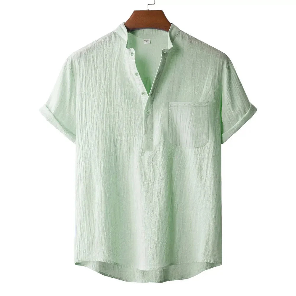 Rubén | Camiseta henley de lino