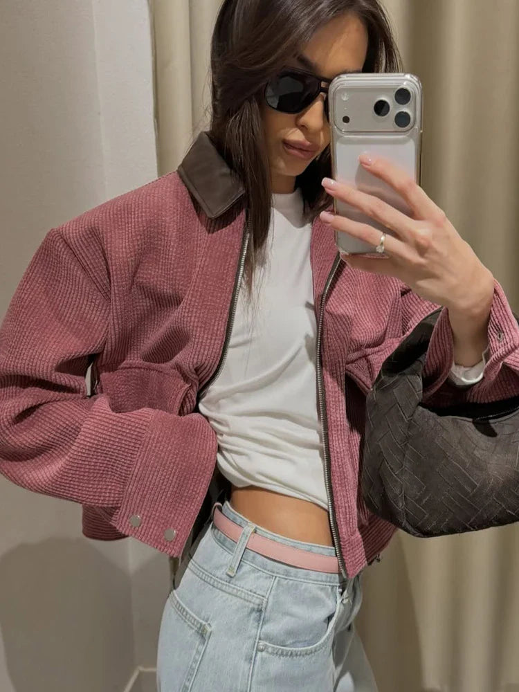 Vera | Chaqueta Vintage Corduroy Chic