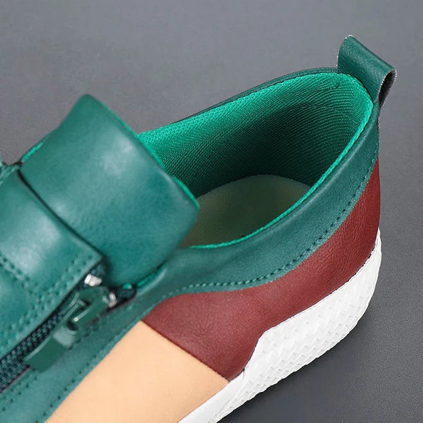 Julián | Zapatillas de cuero con cierre lateral
