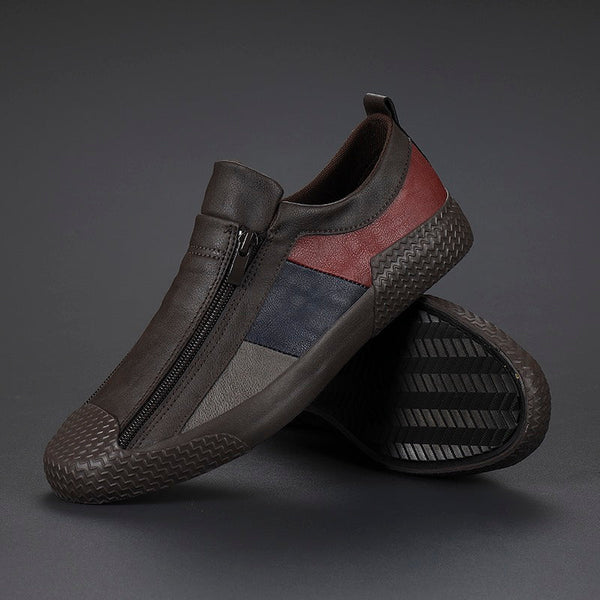 Julián | Zapatillas de cuero con cierre lateral