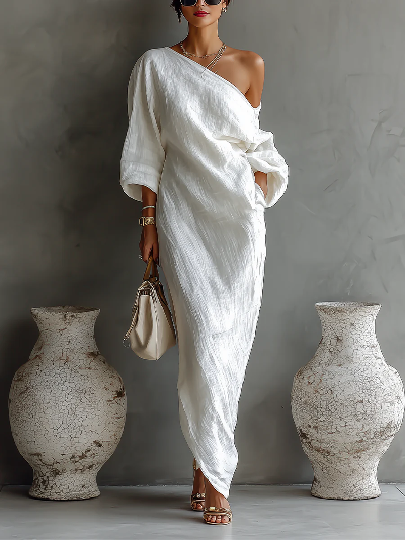 Elise™ | Vestido Maxi Asimétrico y Elegante