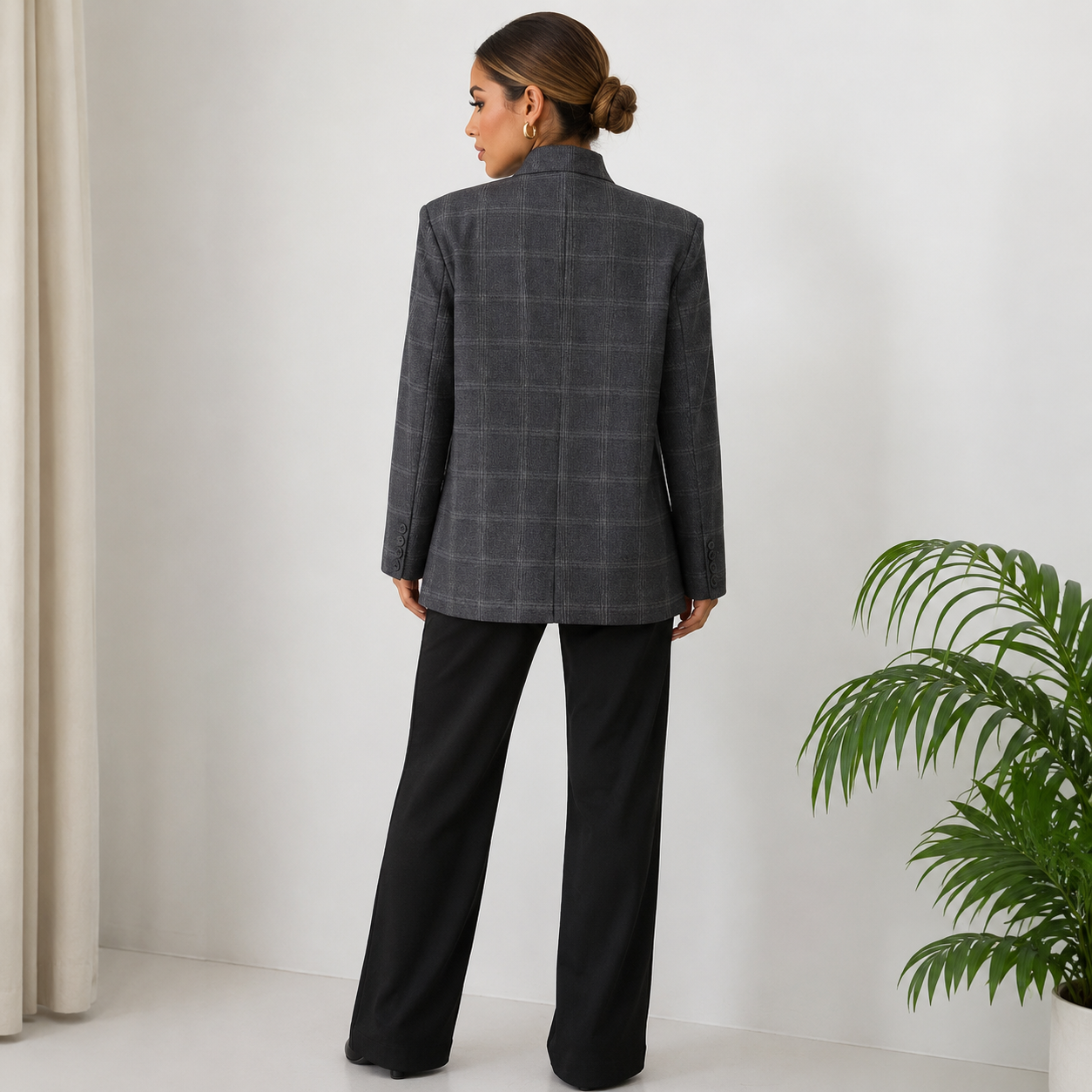 Adriana | Blazer Élite Cuadros Urban