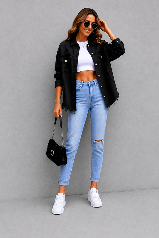 Mia | Chaqueta denim oversize