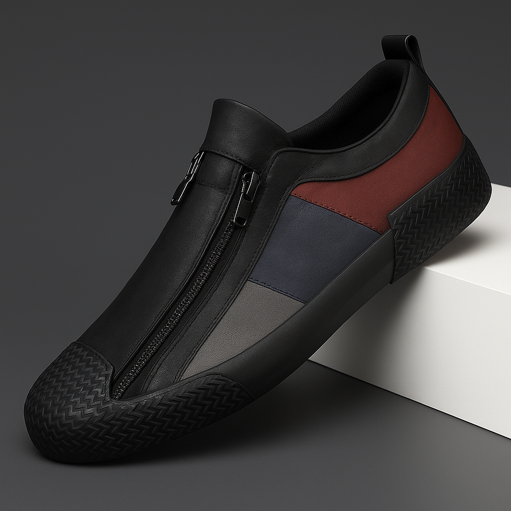 Julián | Zapatillas de cuero con cierre lateral