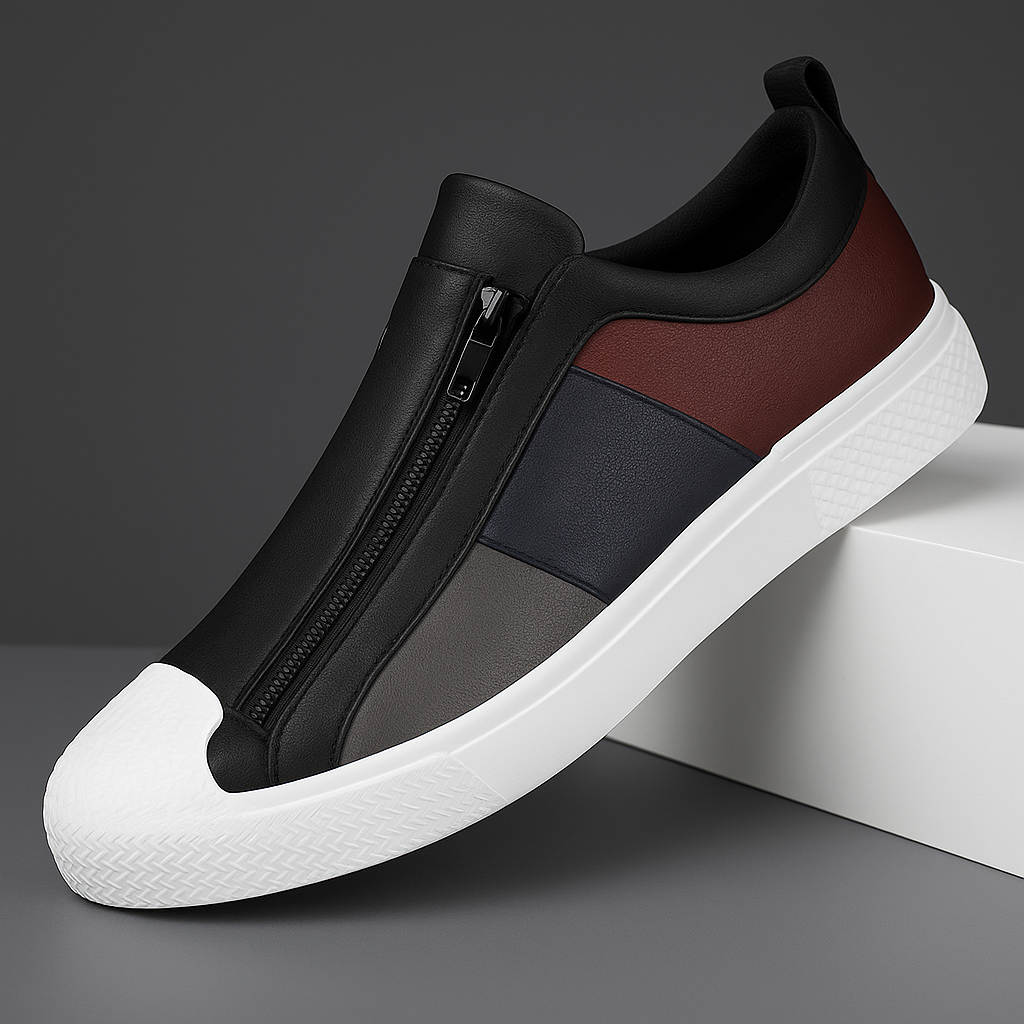 Julián | Zapatillas de cuero con cierre lateral